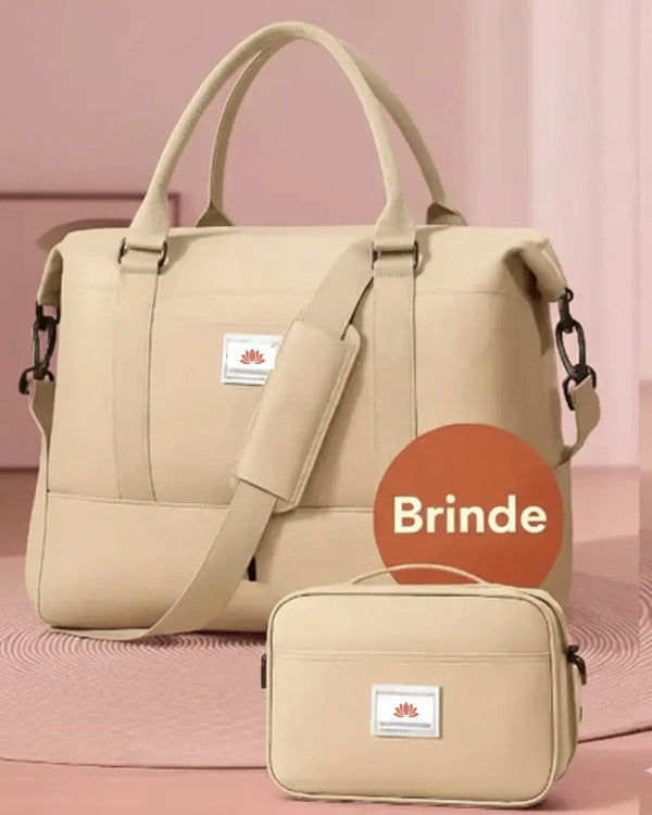 Bolsa-Mala com Bolsos Multifuncionais - Elegância Urbana + BRINDE