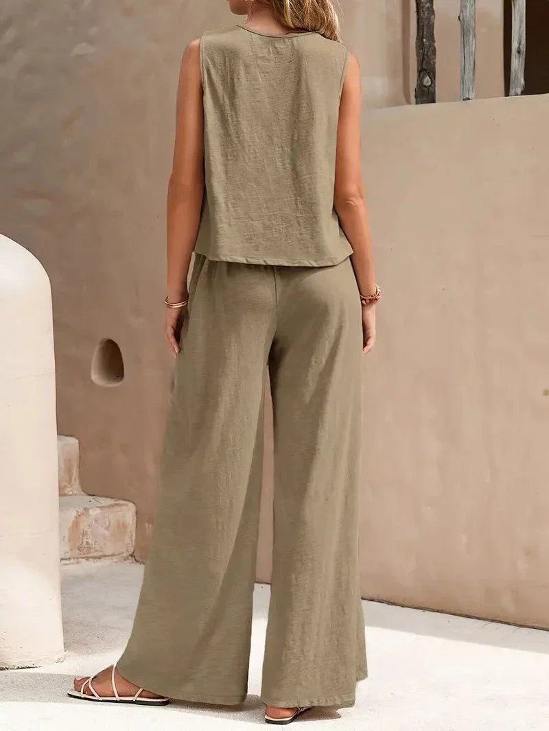 Conjunto Sem Manga Elegante - Victoria lojasoeconomia 